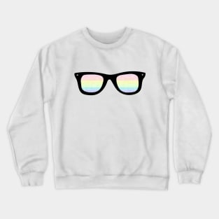 Pastel Pride Flag Sun Glasses Design Crewneck Sweatshirt